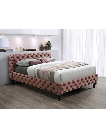 Posteľ HERRERA VELVET 160 ROSE