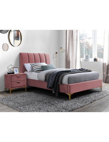 Posteľ MIRAGE VELVET 90 PINK