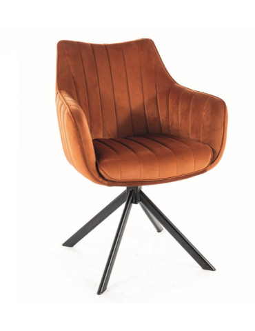 Étkezőszék AZALIA VELVET CINNAMON