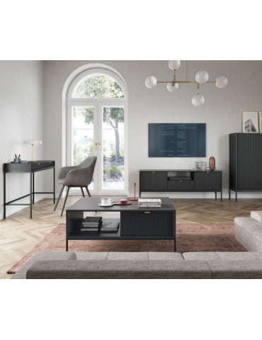NOVA BLACK Dohányzóasztal L104