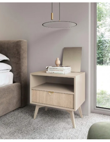 FOREST BEIGE Éjjeliszekrény S54