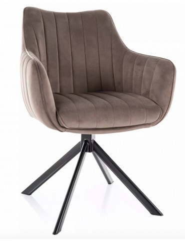 Étkezőszék AZALIA VELVET CAPPUCCINO