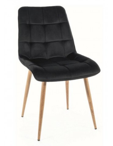 Étkezőszék CHIC D VELVET BLACK