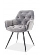 Étkezőszék CHERRY VELVET GREY
