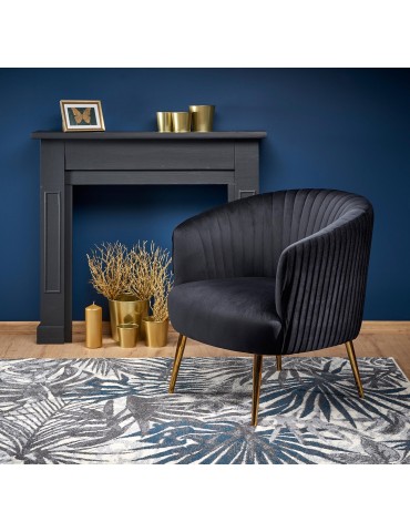 Fotel CROWN BLACK