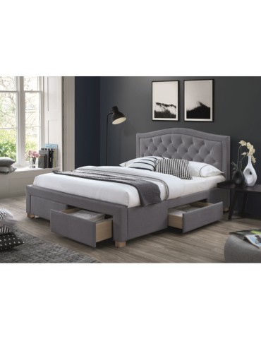 Posteľ ELECTRA VELVET 160 GREY