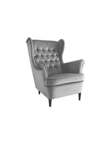 Fotel HARRY VELVET GREY