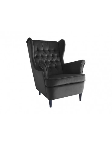 Fotel HARRY VELVET BLACK