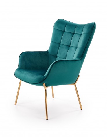Kreslo CASTEL 2 DARK GREEN