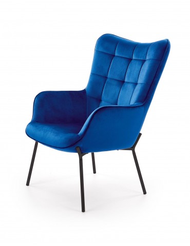 Kreslo CASTEL DARK BLUE