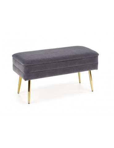 Puff VELVA GREY/GOLD