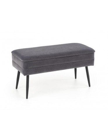 Puff VELVA GREY/BLACK