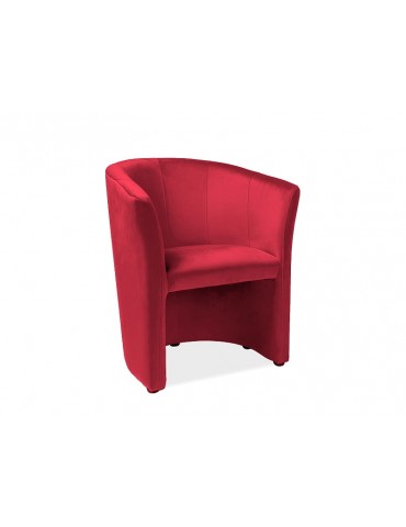 Fotel TM-1 VELVET DARK RED